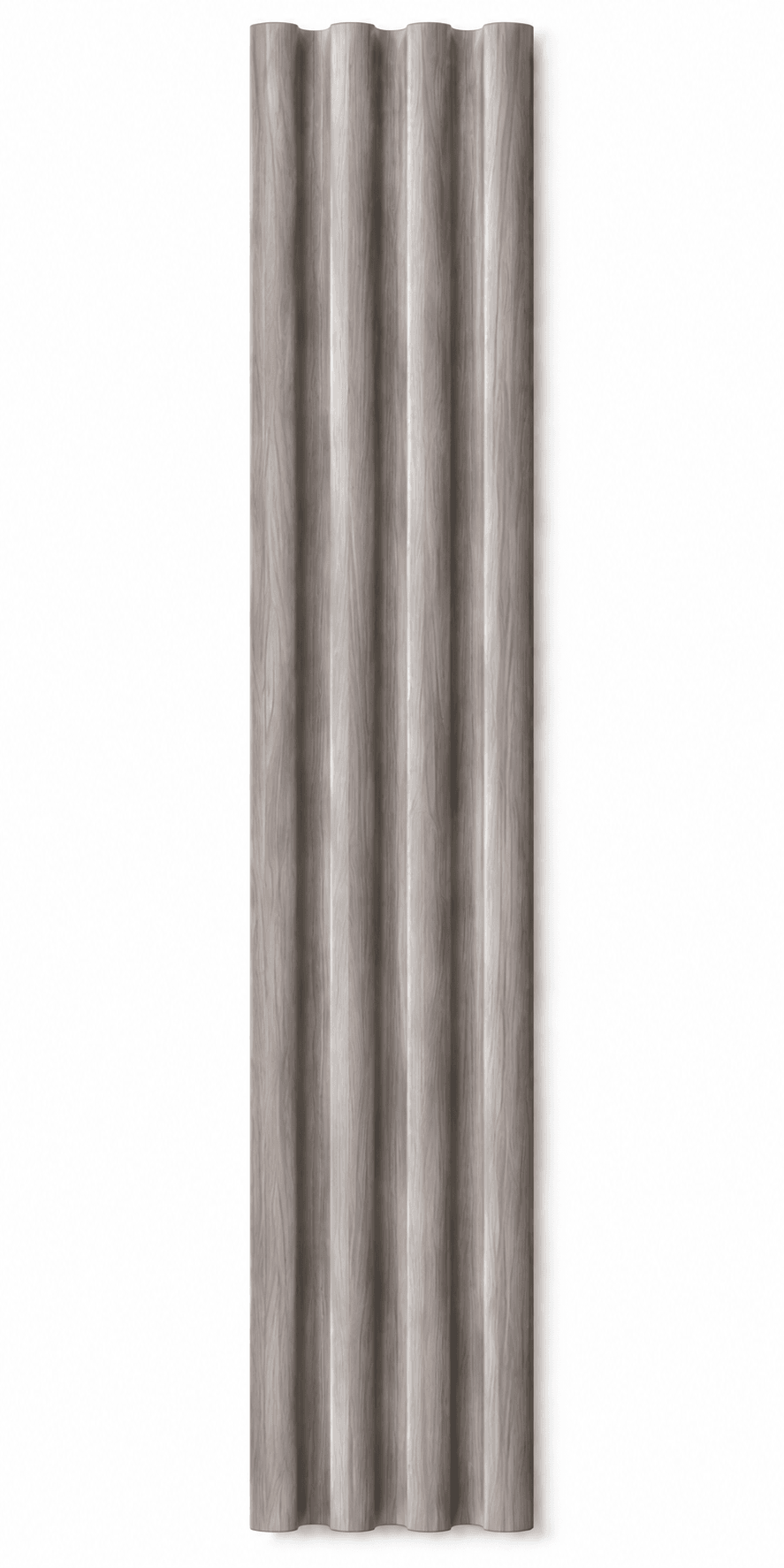 Onda Gris - Revestimiento de pared palillería WPC efecto 3D — vista alternativa
