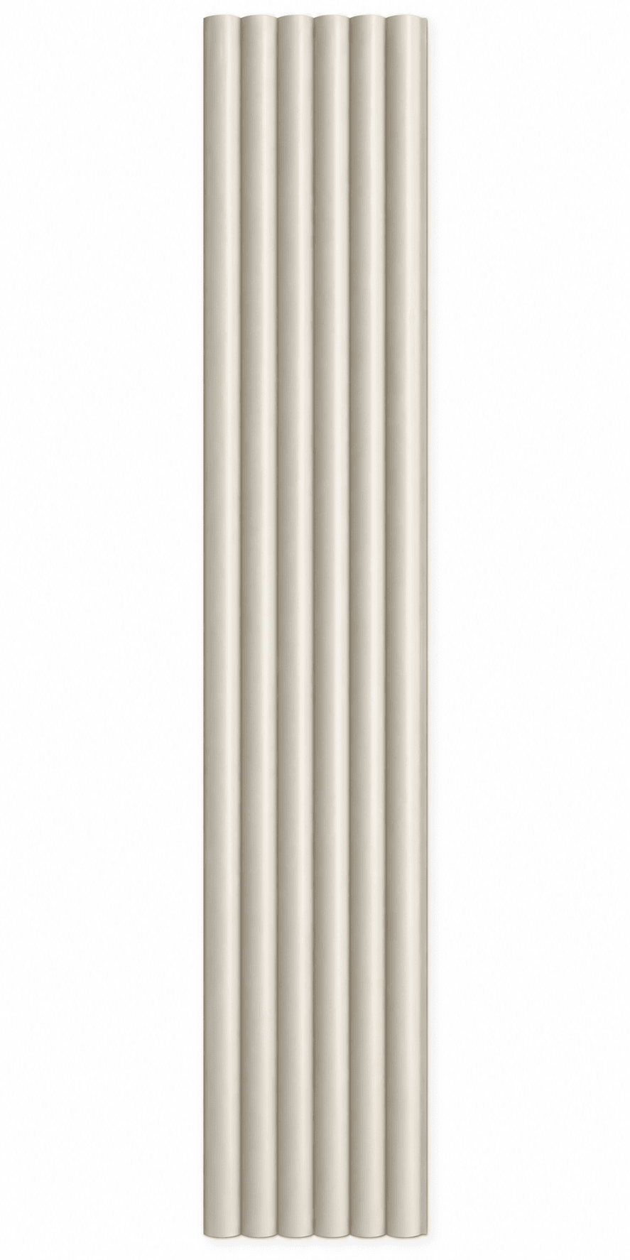 Marfil Seda - Revestimiento de pared palillería WPC efecto 3D — vista alternativa