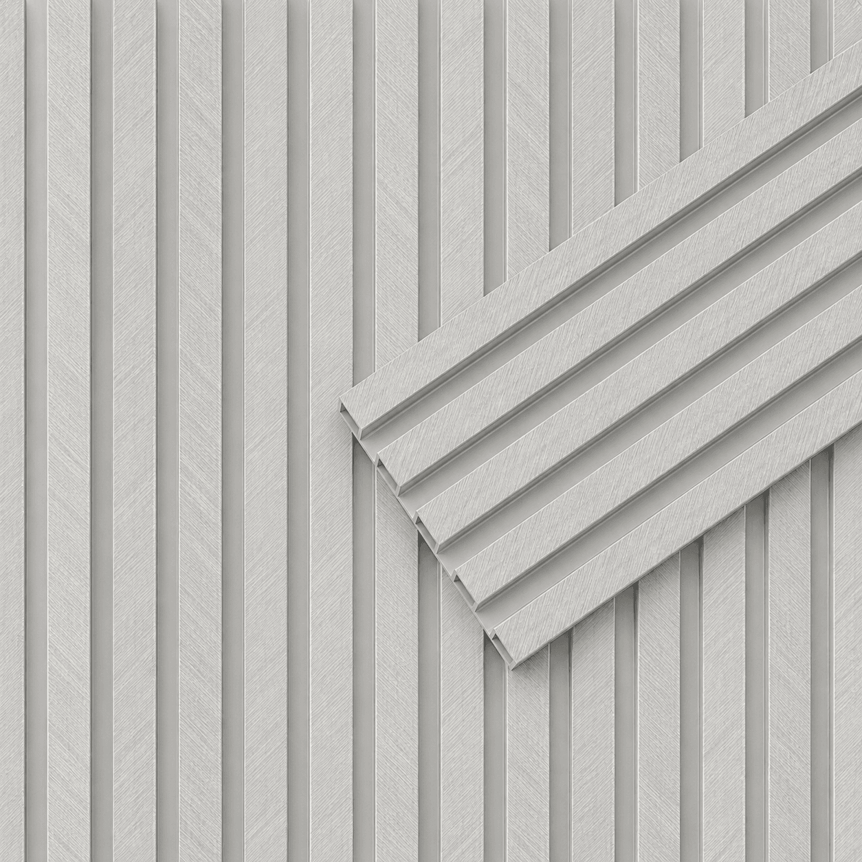 Báltico - Revestimiento de pared palillería efecto 3D vinílico WPC — vista 3