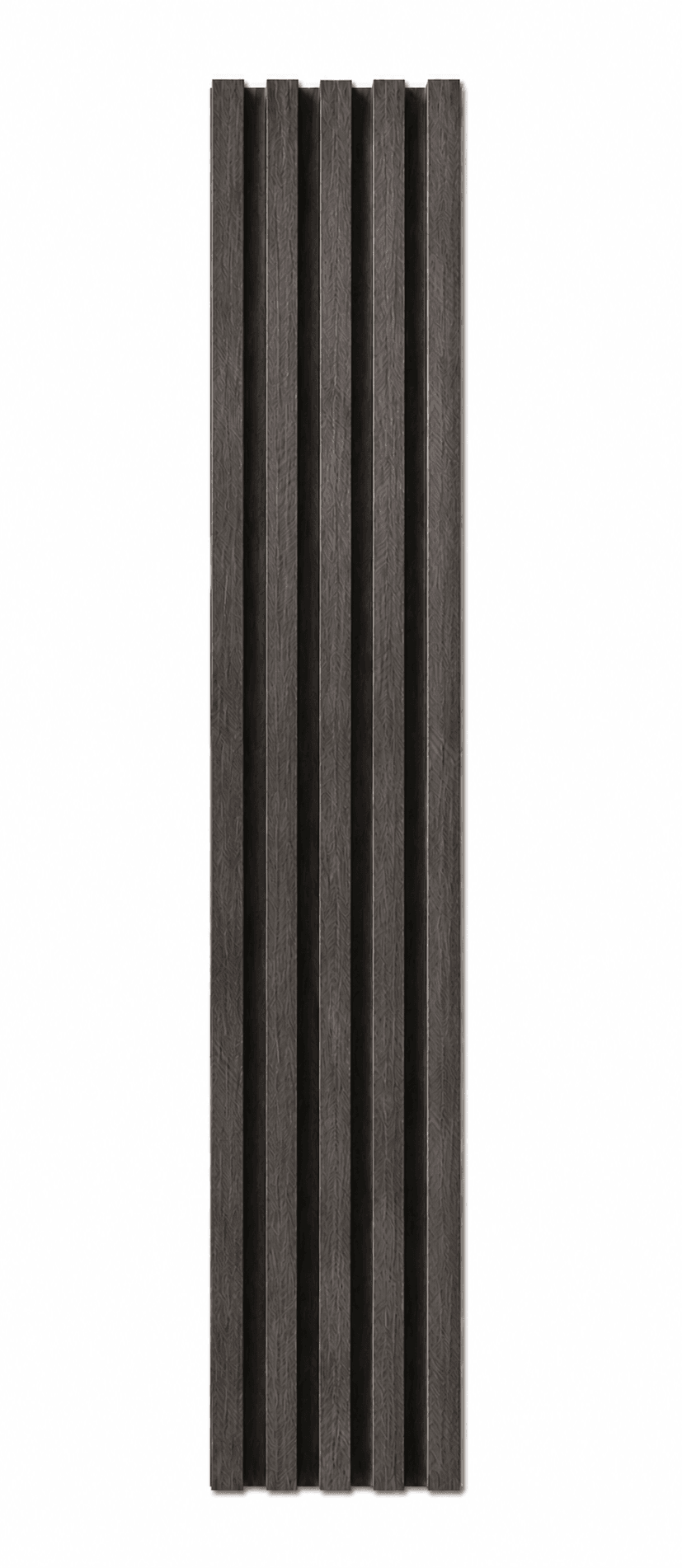 Negro Atenas - Revestimiento de pared palillería efecto 3D vinílico WPC — vista 2