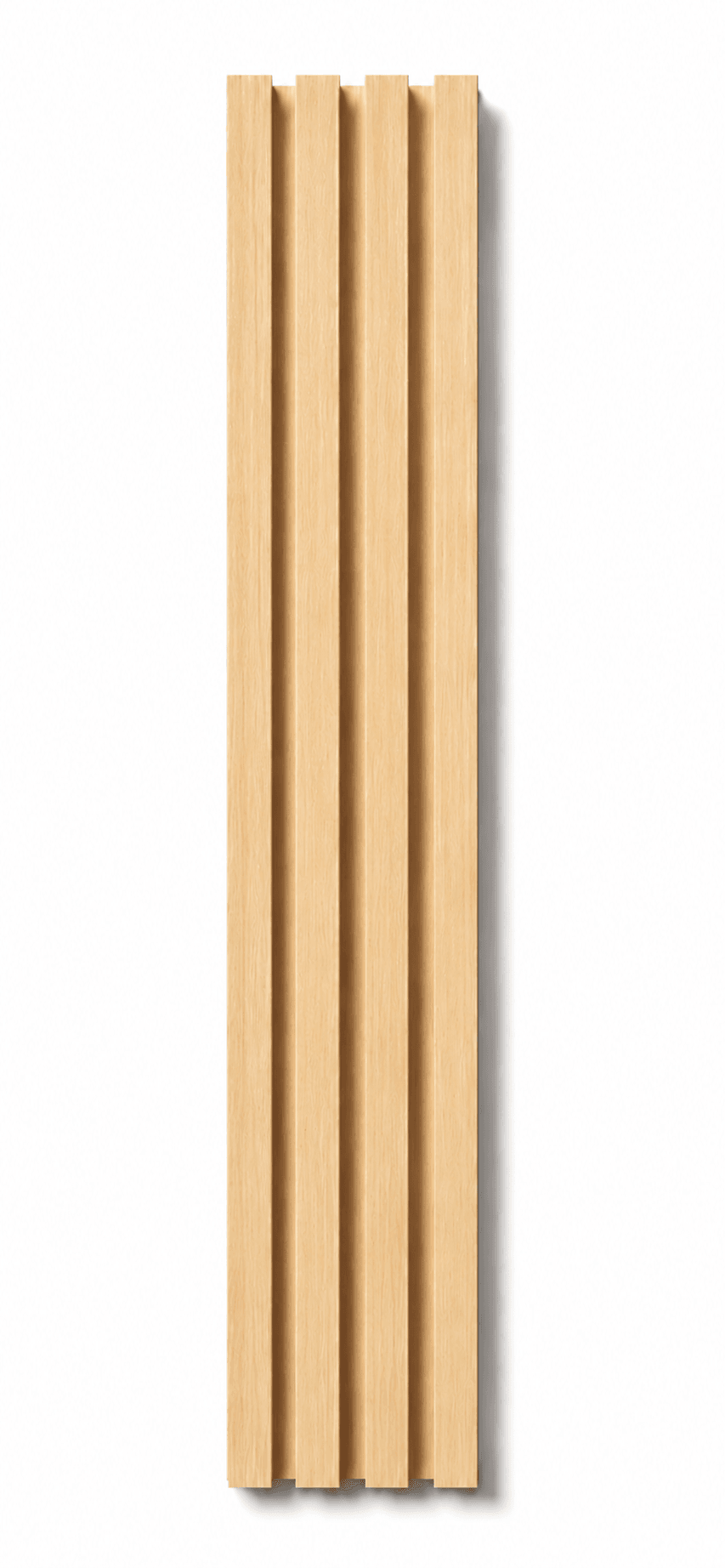 Roble Natural Claro - Revestimiento de pared palillería efecto 3D vinílico WPC — vista 2