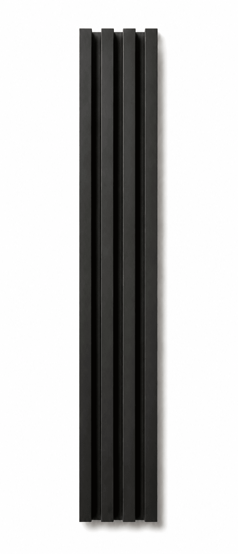 Negro Sólido - Revestimiento de pared palillería efecto 3D vinílico WPC alternate