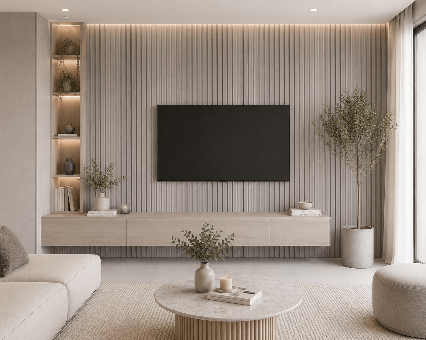 Báltico - Revestimiento de pared palillería efecto 3D vinílico WPC