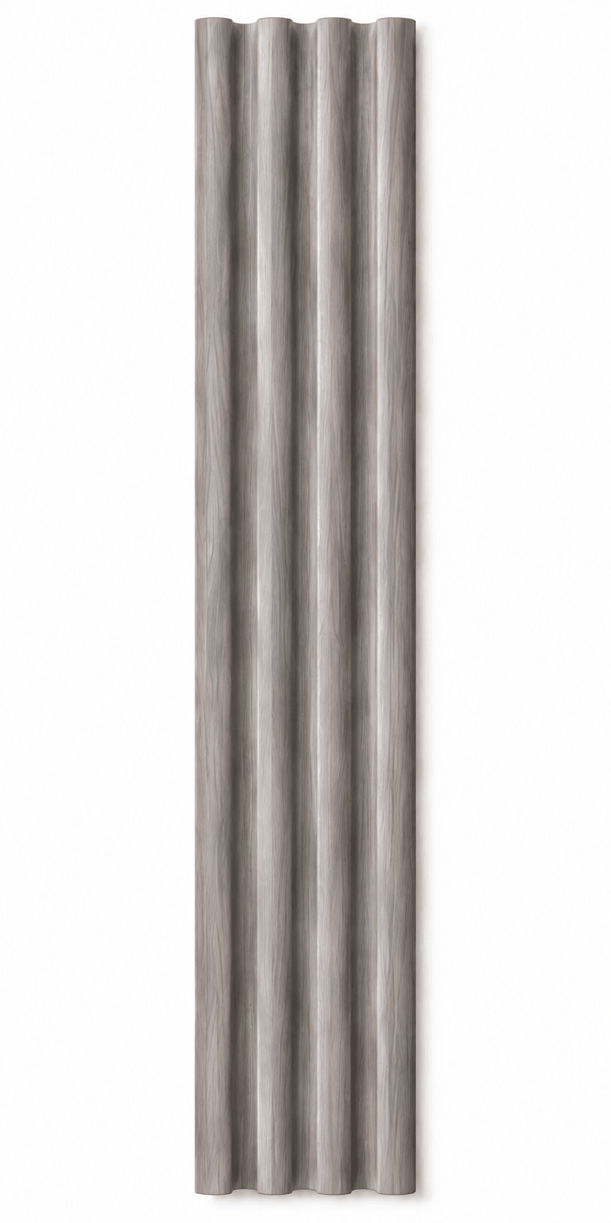 Onda Gris - Revestimiento de pared palillería WPC efecto 3D